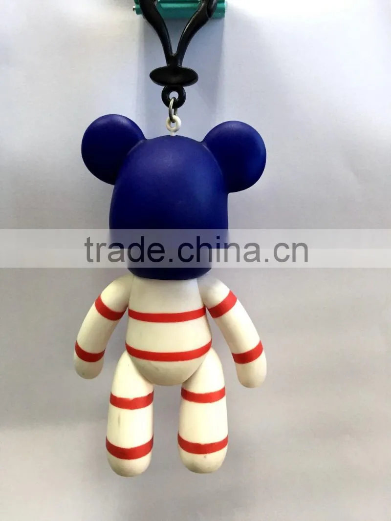Gloomy Bear Toy, Custom Cartoon Bear Key Chain, Medium Size Bag Decoration Vinyl Toy