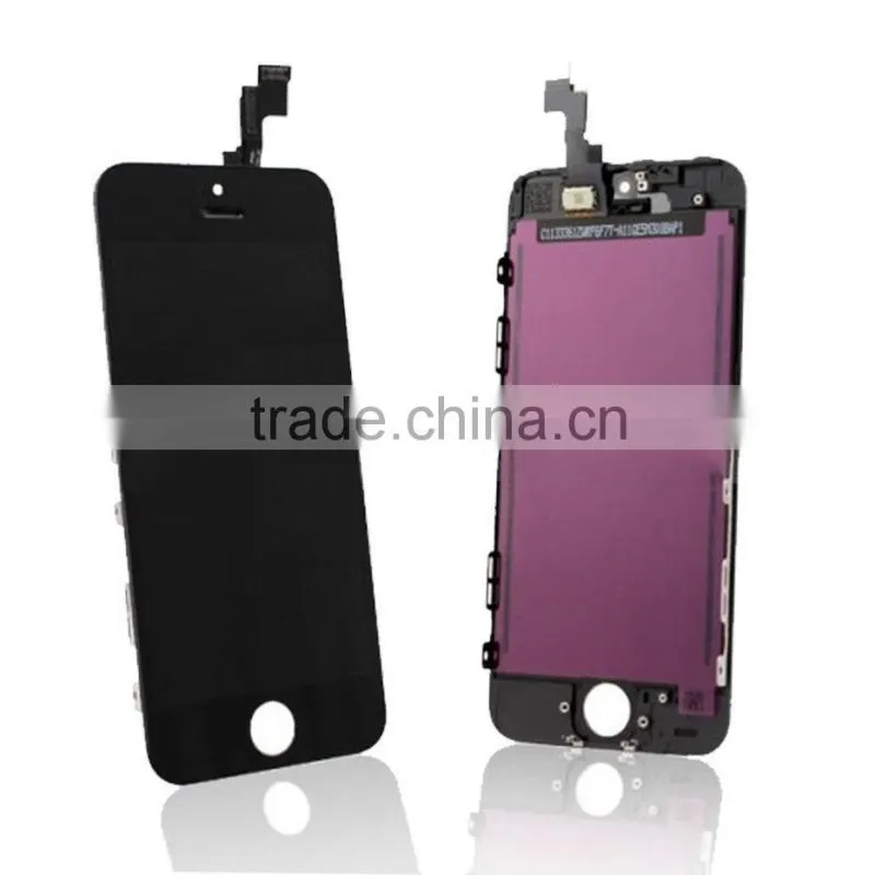 hot sale!!! High quality mobile phone lcd for iphone 5, for iphone 5 lcd touch screen digitizer