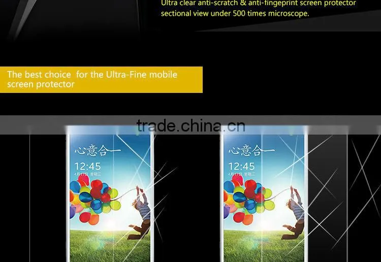 Mobile phone screen protector plastic for Sony xperia Z1 screen protector