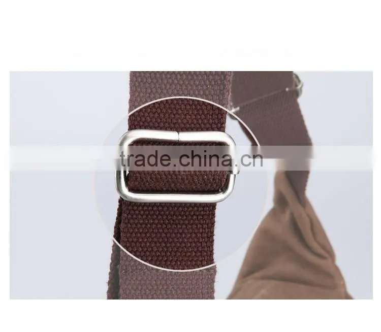 Male Canvas Waist Bag Outdoor Sport Single Shoulder Bag Casual Travel Bag