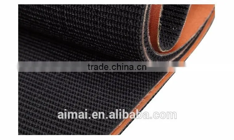 black pvc rough top conveyor belt for woodworking