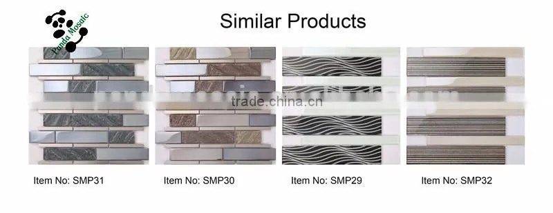 SMP26 Small and big square mosaic crystal glass mosaic tiles interior wall decoration mosaic