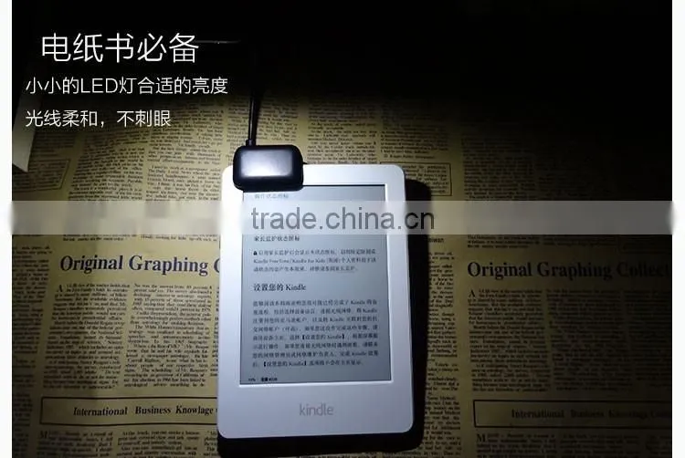 LED Reading Light 3 LED Clip with Flexible Book Light for Ebook Ereader Kindle Pocketbook