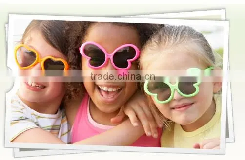 Fashion Heart Shaped Custom Two Tone Kids Sunglasses