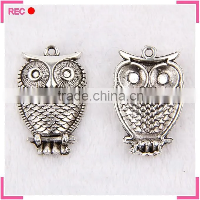 Eagle pendants charms for necklace, imitate antique silver wholesale pendant