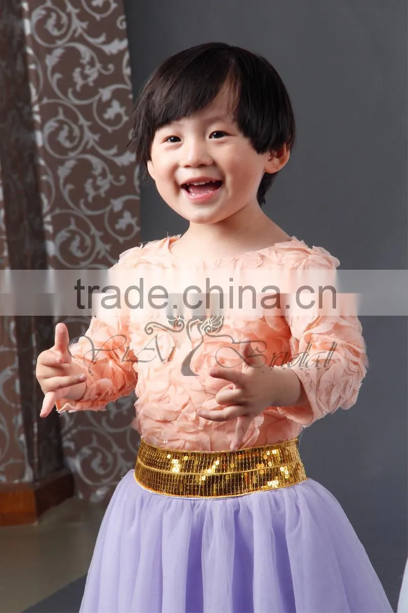 FQ-2 Cheap Latest Dress Designs For Flower Girl Net Dresses