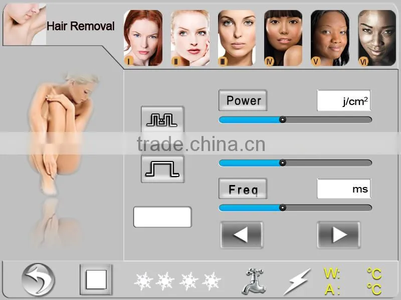 Korea technology! 2016 Newest smart ipl diode laser hair removal machine price