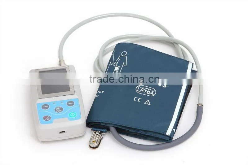 Color Big LCD Ambulatory Blood Pressure Monitor +SPO2 ABPM3-Shelly
