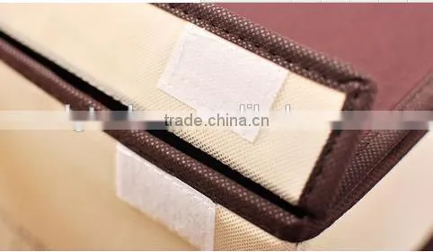 Eco-Friendly good quality custom printed foldable non woven storage Box and Bin with two lids