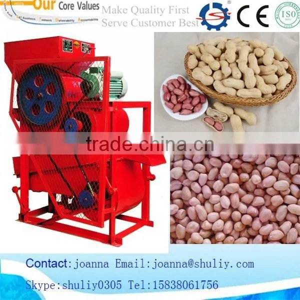 high shelling rate peanut /groundnut shell /sheller removing machine 0086-15838061756