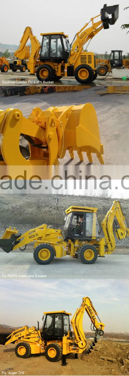 Alibaba In Russian Backhoe Loaders WZ30-25 For Cold Working Condition