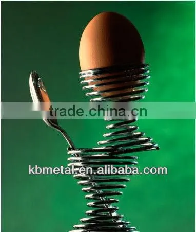 Stainless Steel Spring Shape Egg Holder / Egg Stand / Egg Cups