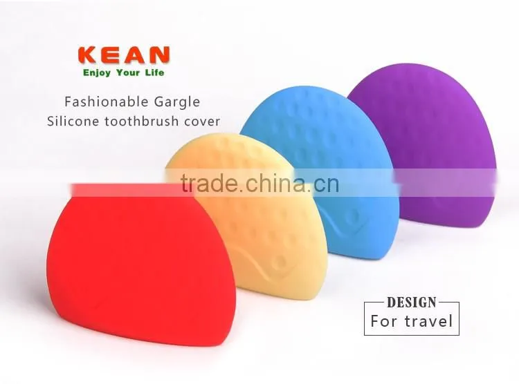 Outdoor adult silicone toothbrush cover use as water cup