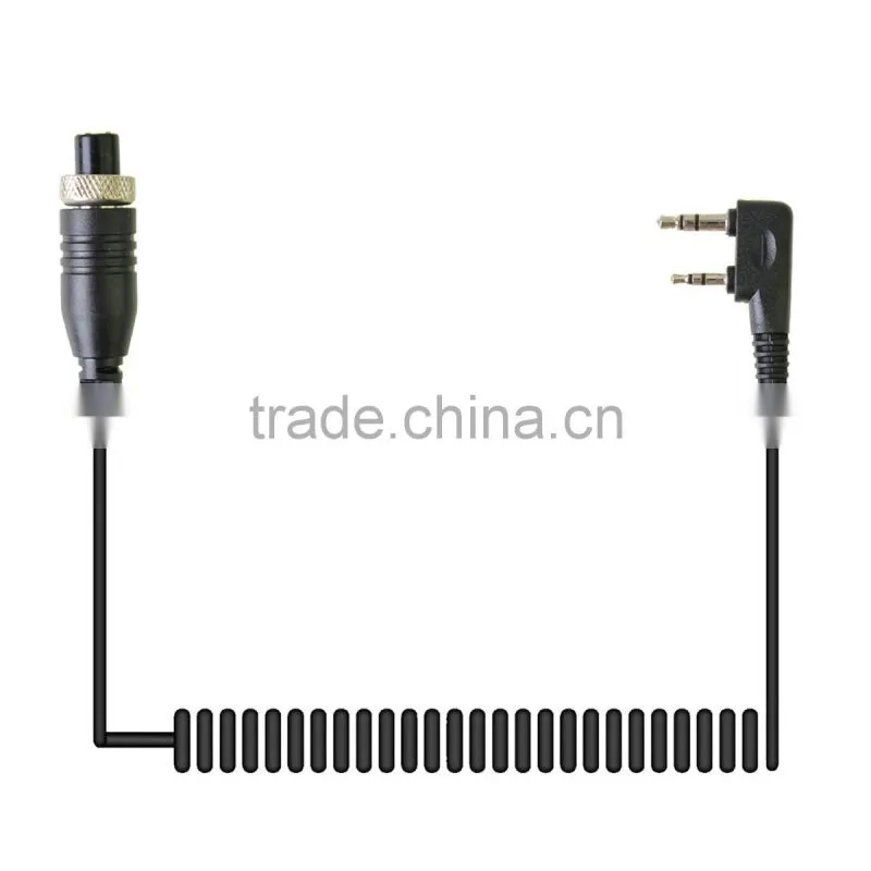 Ear Vibration Headset With Mini Din Finger Ring PTT for Kenwood Two Way Radio