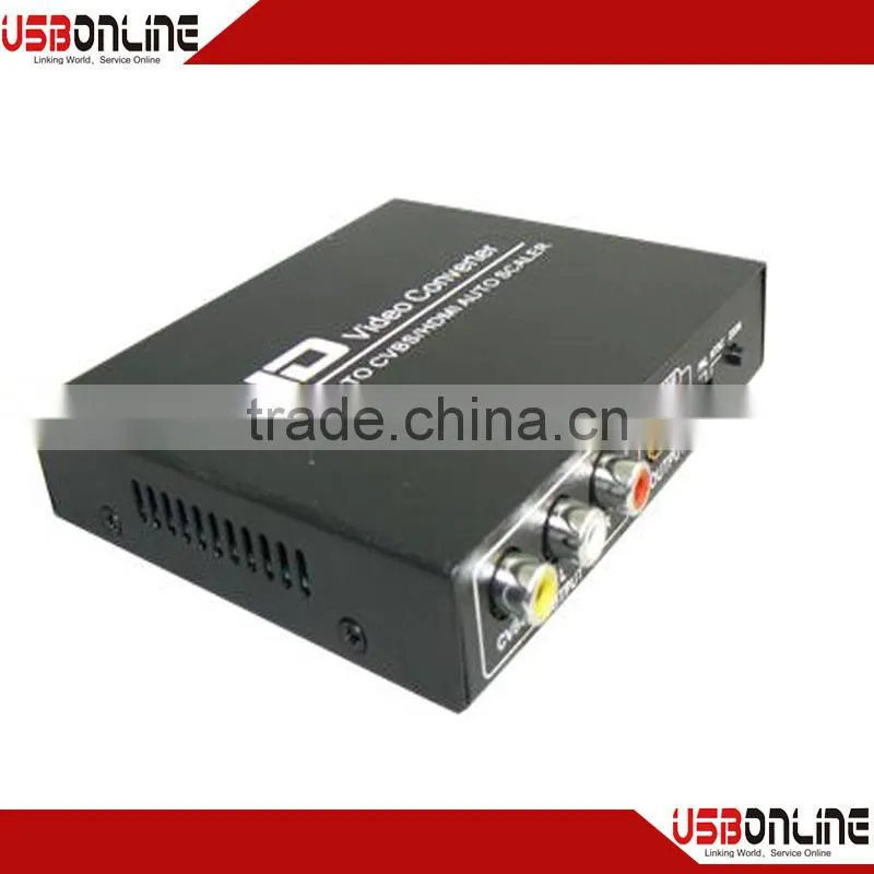 china market of electronic HDMI to CVBS and HDMI Converter box, av to hdmi converter