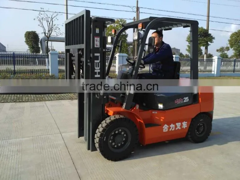 high quality 2.5ton forklift truck in shanghai china for sale with good price