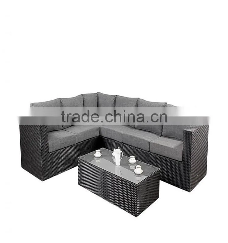SD garden furniture resort hotel rattan wicker sofa set
