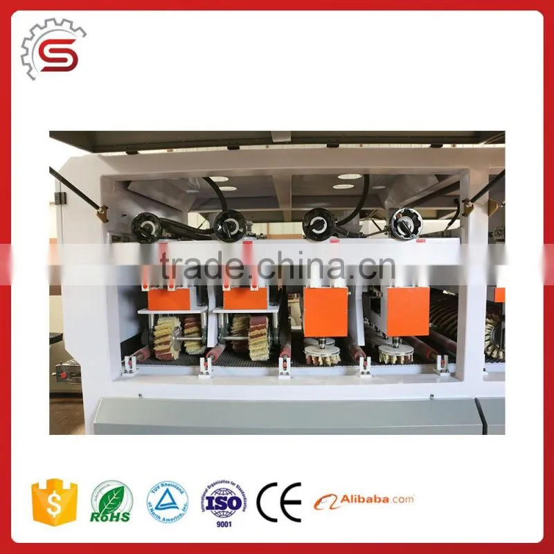 2016 New Product MDF Polishing Machine 8 Rollers Drum Sander for Door Maker