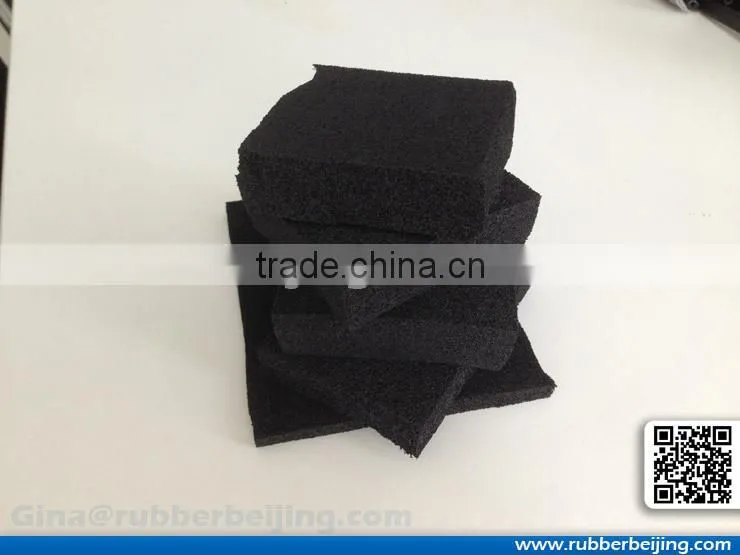 close-celled and open-celled foam rubber insulation sheets