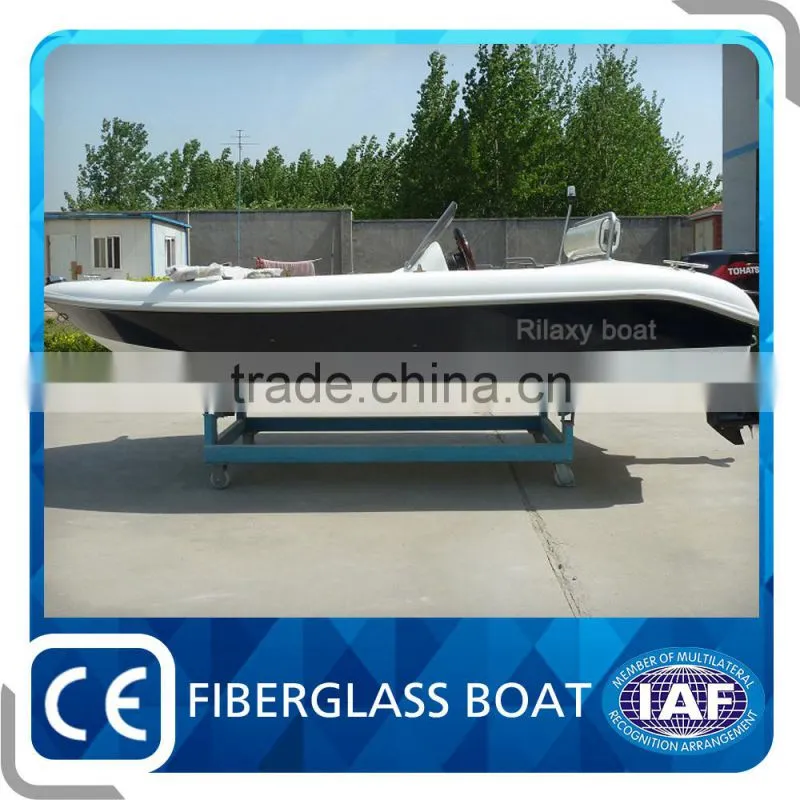 Made in China fiberglass fishing open small boat