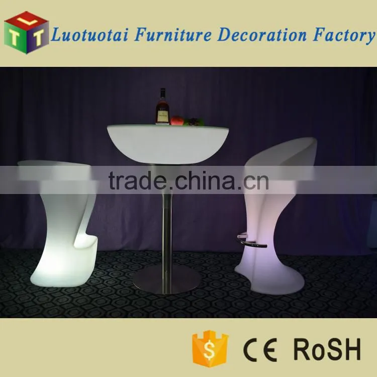 led cocktail table / remote control 16 color change battery operated led bar table