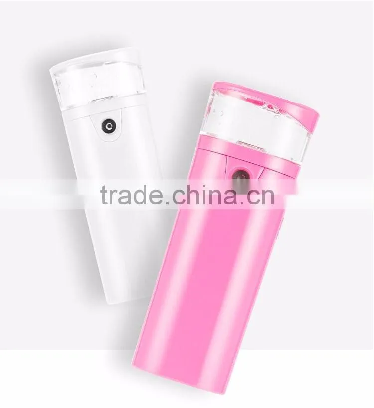 Multifunction Electrical Mini Nano Facial Mist Sprayer, Air humidifier with colorful portable power bank