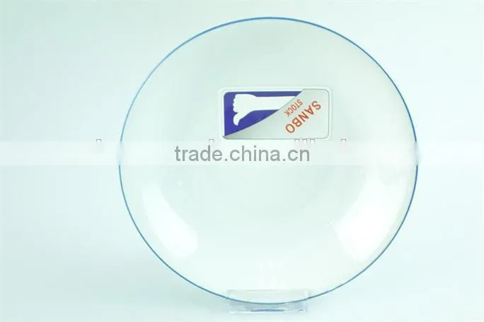Ceramic dinnerware set with blue edge with cheap price in stock