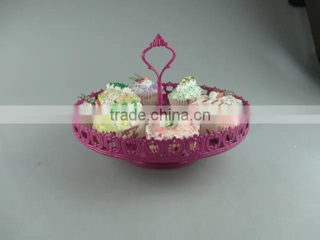 Metal material cake stand for weeding/daily use