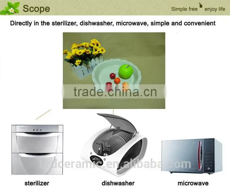 2014 wholesale daily use porcelain ceramic bakeware Fruit plate