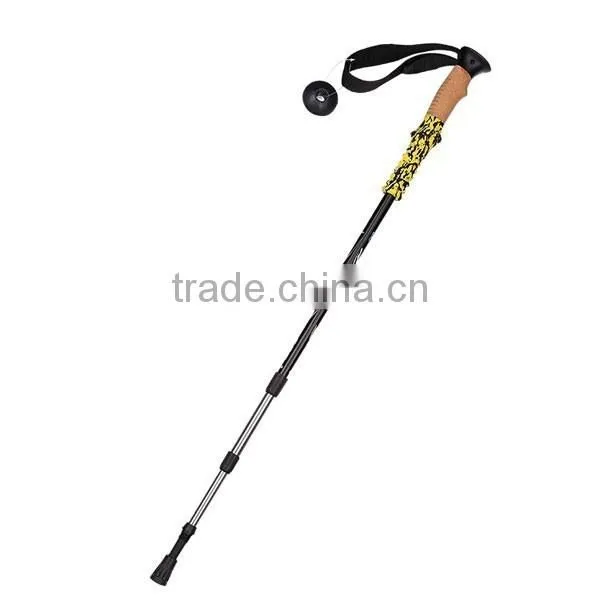 Light weight Trekking pole, Cork grip, antislip EVA, internal lock, SZ15525