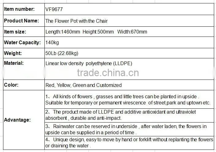 self watering planter outdoor / indoor flower pot , plant pot