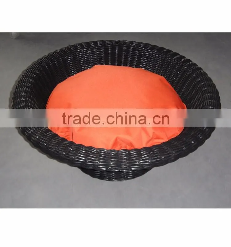 luxury wicker dog bed round rattan