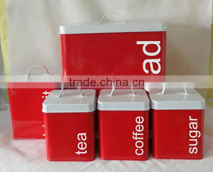 wholesale carbon steel storage canister set metal storage box