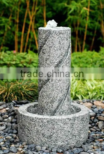 Outdoor granite water fountain