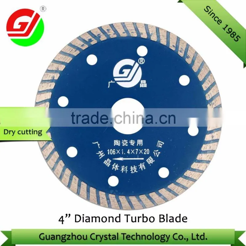 Factory Direct Sell Wet Cutting Diamond Blade 4 " Cutting Saw Blade