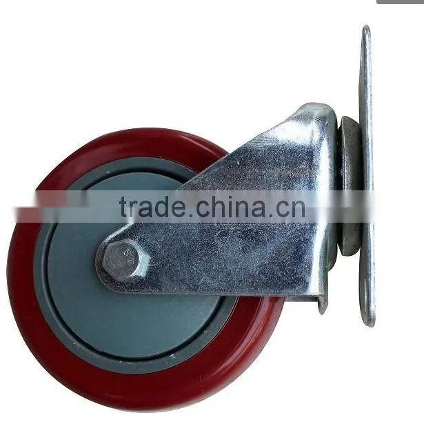High Quality PP material 6 heavy duty pu caster wheel