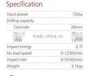 810101power tools concrete wood steel rotary hammer power tools or rotary hammer drill