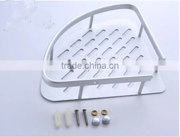 hot sale never rust bathroom aluminium single corner shelf china supplier bathroom corner towel shelf