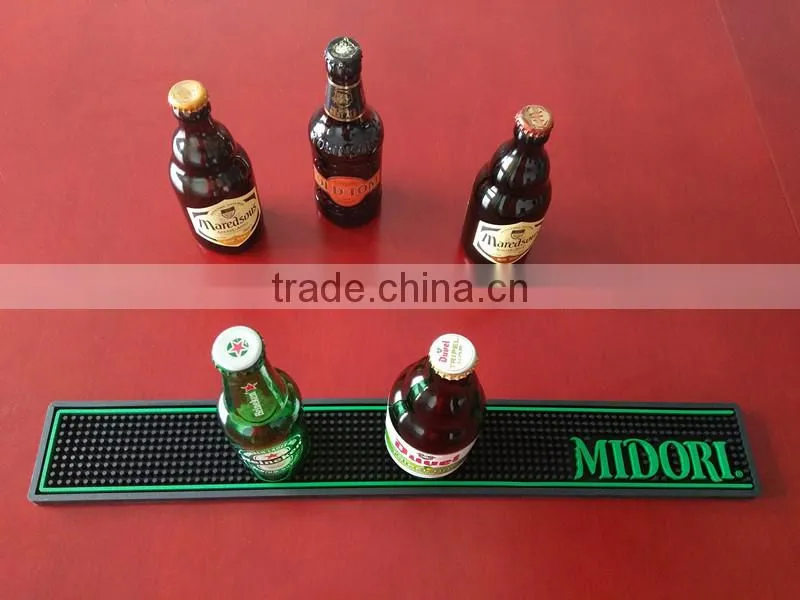 2017Custom pvc branded bar mat importer Anti Slip barmat