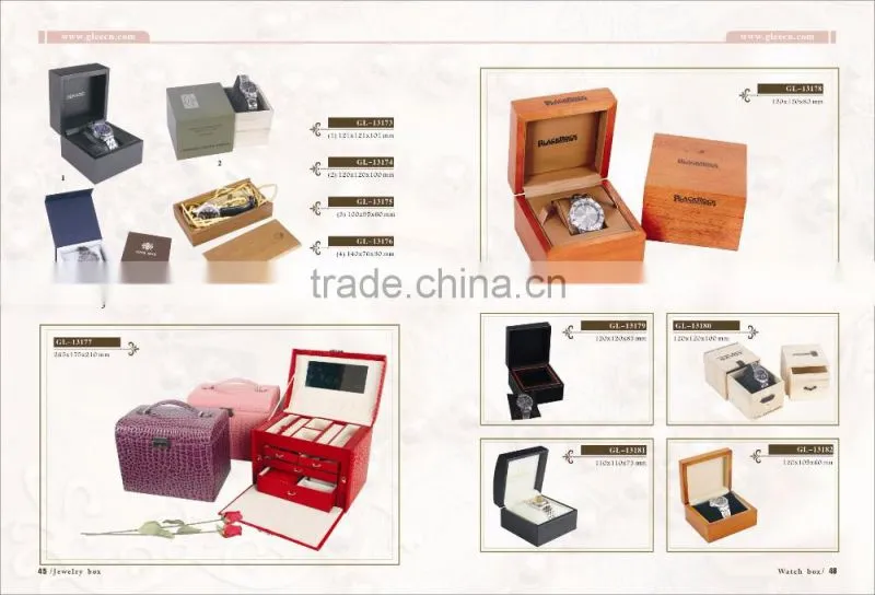 wedding gift honorable black square watch wood box