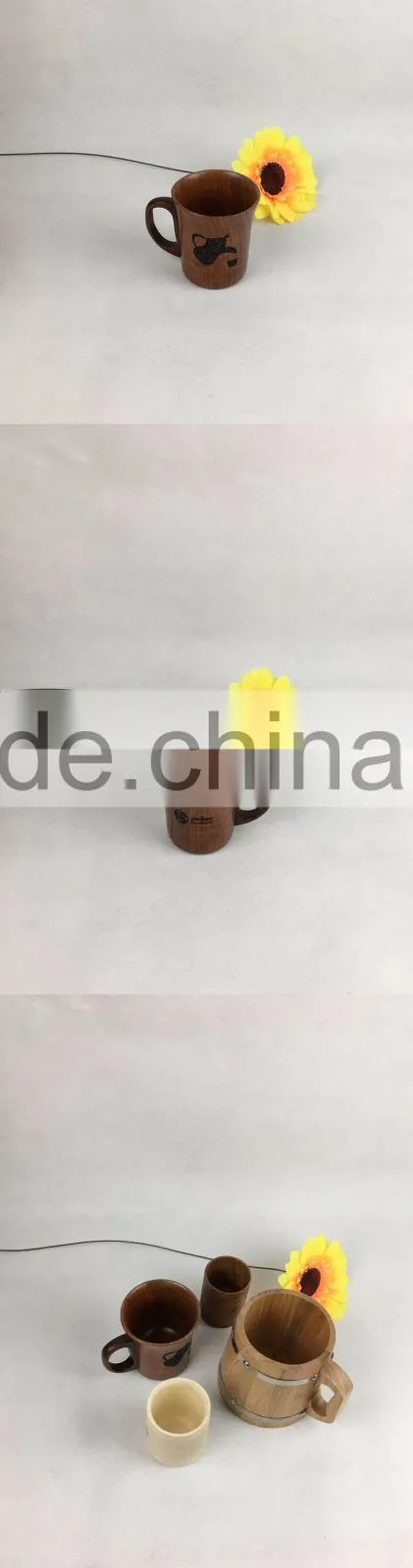 factory new style big size cheap price wooden custom tea cup