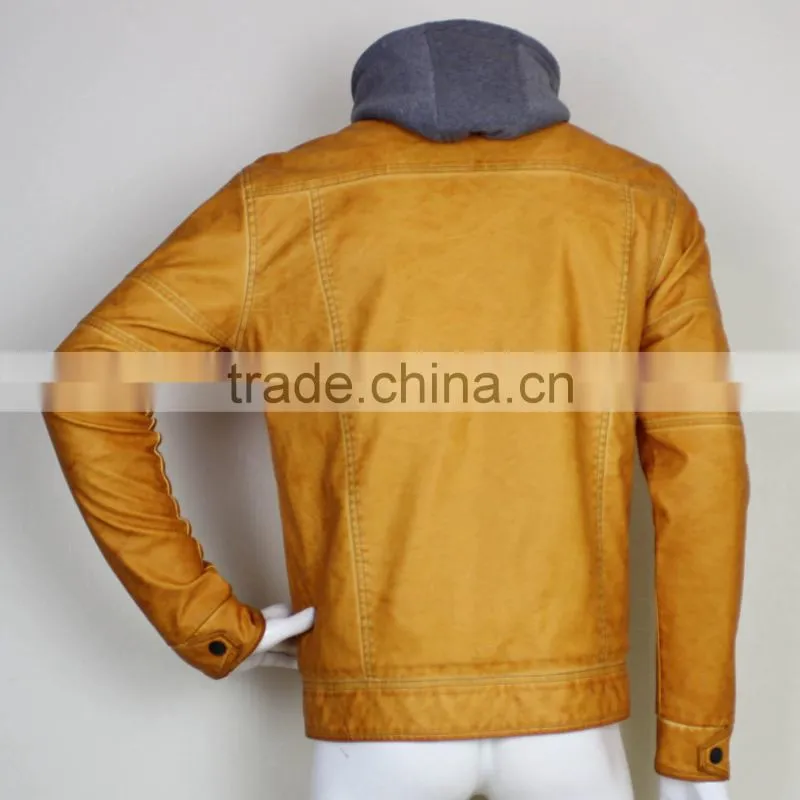 Genuine Biker PU Leather Jackets Men