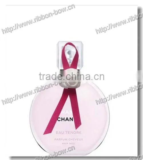 ribbon flowers making for perfume bottle