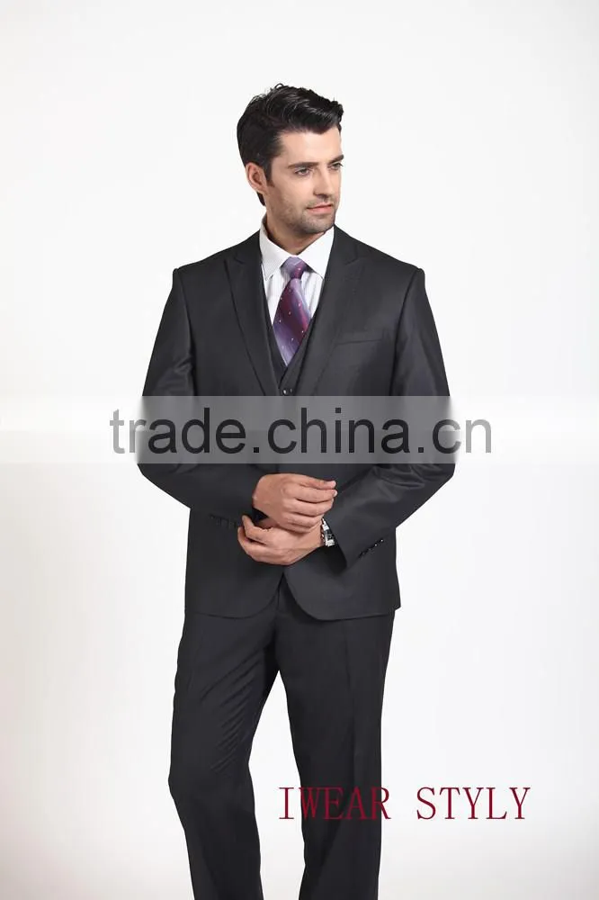 Stripe notch lapel 3pcs business suits for man/ suit men