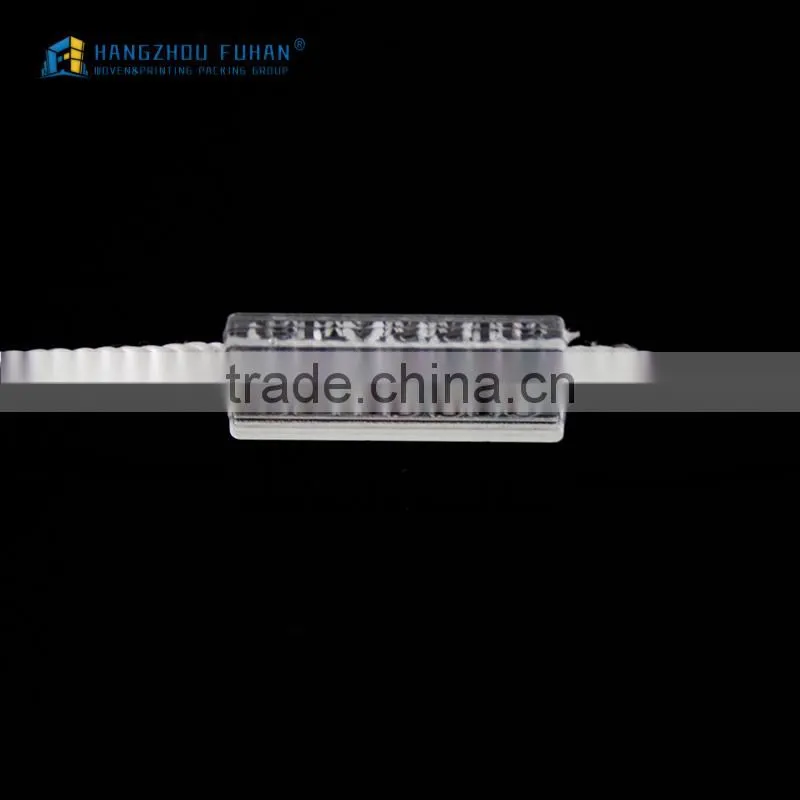 Transparent Garment String Seal Tag For Garment Hangtag