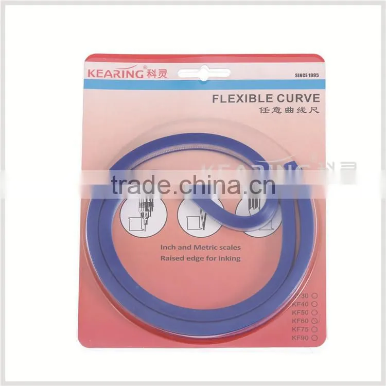 Kearing 60cm flexible curve ruler, 24 inch flexible design rulers for curve line drawing, for fashion design #KF-60