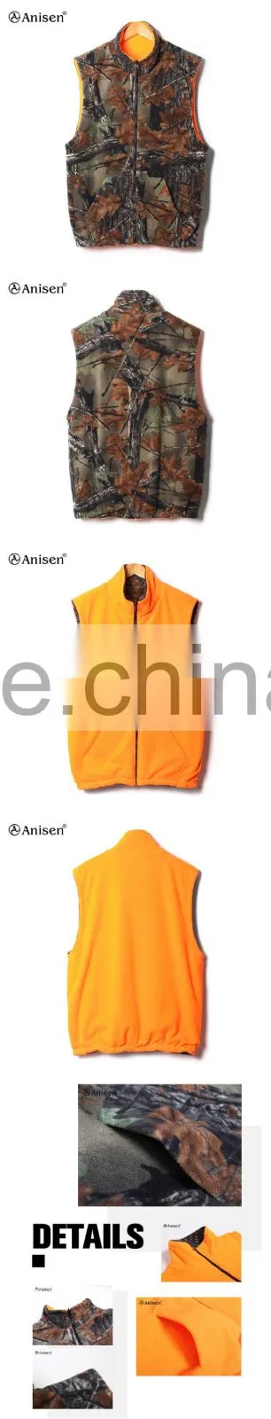 manufacturer clothing hunting fleece custom men vest