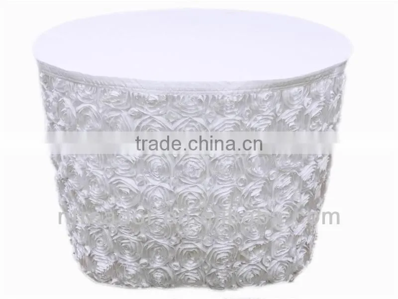 round rosette table skirts for sale