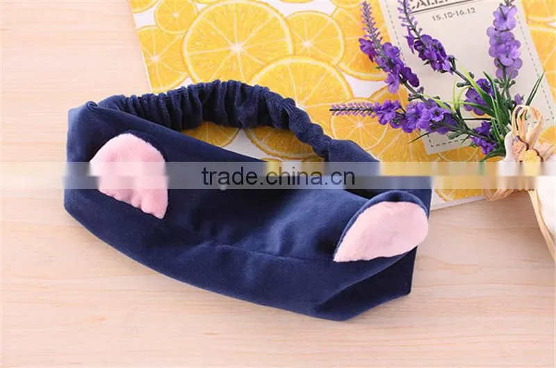 Wholesale women cheap headband Hair Band Bow For Facial Makeup good quality