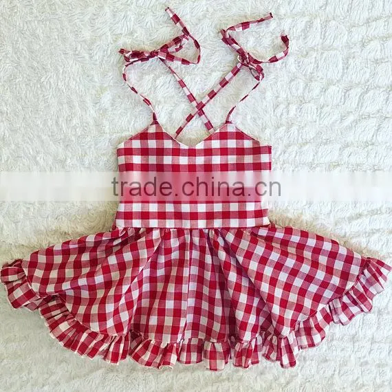 Hot selling wholesale srtipe white flower new model mother daughter matching girl dress